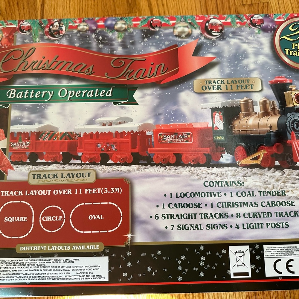 Eztec 29 piece Christmas train set